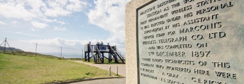 The Marconi Monument at The Needles Landmark Attraction